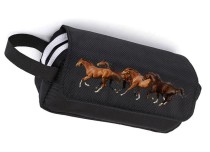 Пенал с лошадьми (Верховая езда) чёрный №1