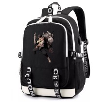 Рюкзак Оккоцу Юта и Рика (Jujutsu Kaisen) черный с USB-портом №3