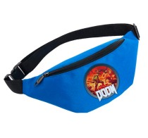 Поясная сумка Дум (Doom) голубая №2