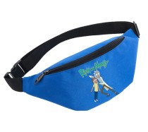 Поясная сумка Рик и морти (Rick and Morty) голубая №2