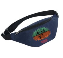 Поясная сумка "Очень странные дела" синяя №1