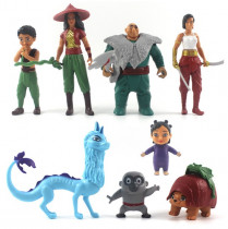Набор фигурок из мультфильма "Райя и последний дракон" (8шт.)