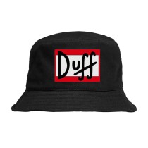 Панама с логотипом пива Duff (The Simpsons) черная №3
