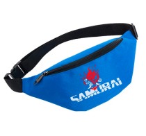 Поясная сумка Киберпанк (Cyberpunk 2077) голубая №2