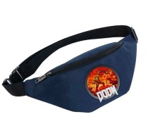 Поясная сумка Дум (Doom) синяя №2