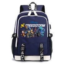 Рюкзак персонажи из игры Disney Speedstorm синий с USB-портом №3
