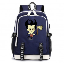 Рюкзак Уилсон (Dont Starve) синий с USB-портом №3