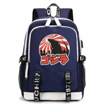 Рюкзак Годзилла (Godzilla) синий с USB-портом №6