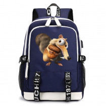 Рюкзак Скрат Ледниковый период (Ice Age) синий с USB-портом №2