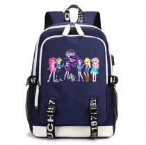 Рюкзак Маленькие пони (Little Pony) синий с USB-портом №3