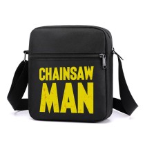 Сумка через плечо Человек бензопила черная №1