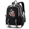 Рюкзак с героями аниме "Наруто" черный с USB-портом №1