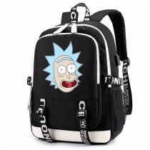 Рюкзак Рик Санчес черный с USB-портом №8