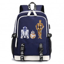 Рюкзак Звёздные войны (Star Wars) синий с USB-портом №8