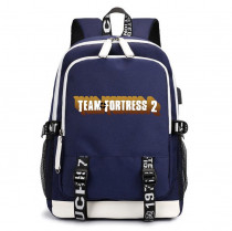 Рюкзак Тим Фортресс (Team Fortress 2) синий с USB-портом №5