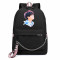 Рюкзак K-POP черный с цепью №1