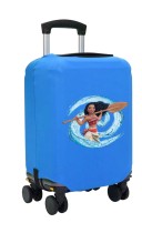 Чехол на чемодан S - Моана (Moana) синий №1