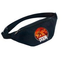 Поясная сумка Дум (Doom) черная №2
