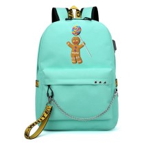 Рюкзак Пряня из Шрека (Shrek) бирюзовый с цепью №2