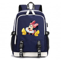 Рюкзак Минни Маус (Mickey Mouse) синий с USB-портом №1