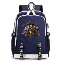 Рюкзак Как приручить дракона синий с USB-портом №1