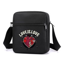 Сумка через плечо Осёл и дракон (Шрек - Shrek) черная №1