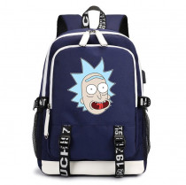 Рюкзак Рик Санчес синий с USB-портом №8