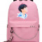 Рюкзак K-POP розовый с цепью №1