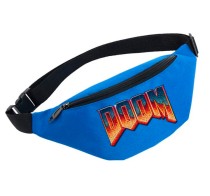 Поясная сумка Дум (Doom) голубая №3