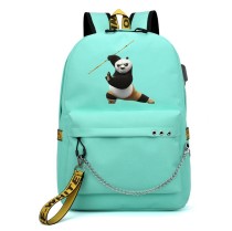 Рюкзак Воин Дракона (Кунг-фу Панда) бирюзовый с цепью №1