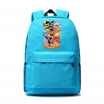Рюкзак персонажи ФНАФ (Five Nights at Freddys) голубой №4