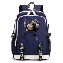 Рюкзак Оккоцу Юта и Рика (Jujutsu Kaisen) синий с USB-портом №3