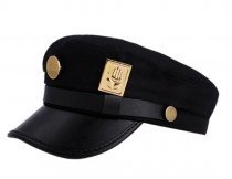 Кепка Джотаро Куджо - Jotaro Kujo JoJo’s Bizarre Adventure (чёрный рант)