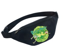 Поясная сумка Рик и морти (Rick and Morty) черная №3