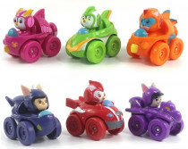 Набор фигурок Отважные Птенцы в машинках - Top Wing in the cars (6шт)