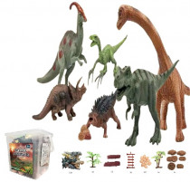 Большой набор Динозавров и аксессуаров к ним (60шт.)