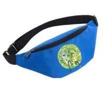 Поясная сумка Рик и морти (Rick and Morty) голубая №4
