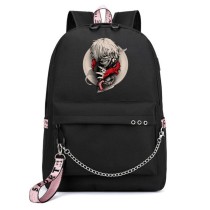 Рюкзак Токийский гуль (Tokyo Ghoul) черный с цепью №1