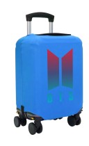 Чехол на чемодан M - BTS синий №1