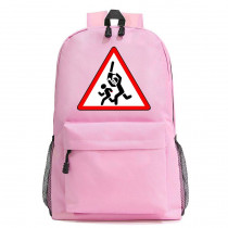 Рюкзак Техасская резня бензопилой (Кожаное лицо) розовый №1