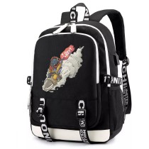 Рюкзак Игрок в хазмате из Раст (Rust) черный с USB-портом №2