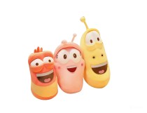 Набор из 3 мягких игрушек Личинки - Larva (25-28см)