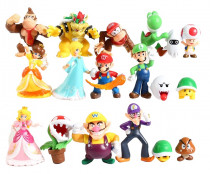 Набор из 18 мини фигурок "Супер Марио"- Super Mario