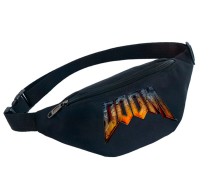 Поясная сумка Дум (Doom) черная №4