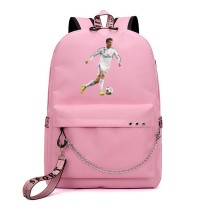 Рюкзак Криштиану Роналду (Cristiano Ronaldo) розовый с цепью №1