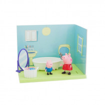 Набор фигурок Свинка Пеппа - Пеппа и Джордж "Ванная комната"