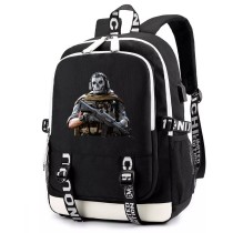 Рюкзак Сайман Райли - Ghost (Call of Duty) черный с USB-портом №1