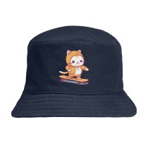 Панама Котик на Скейте (Skate) синяя №3