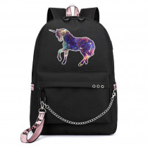Рюкзак с Единорогом (Unicorn) черный с цепью №8