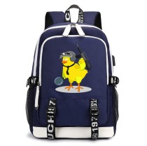 Рюкзак Чикен Ган (Chicken Gun) синий с USB-портом №2